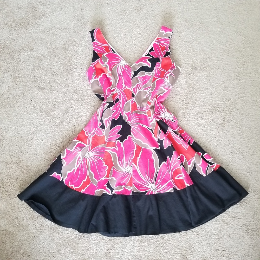 Fit & Flare Floral Midi Dress